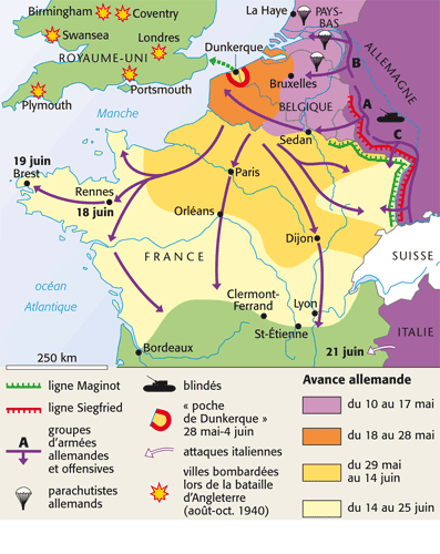 La guerre à l’Ouest en 1940